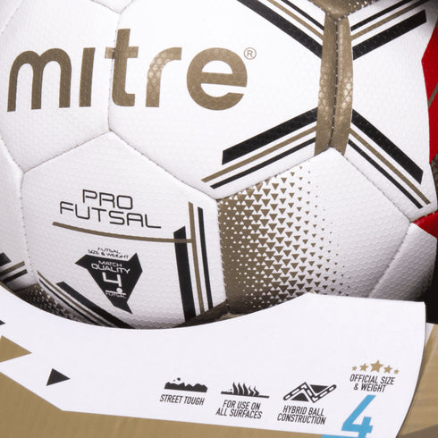 Mitre Pro Futsal Soccerball, Size 4
