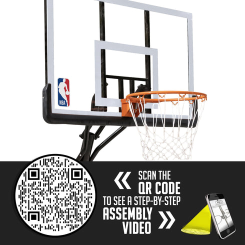 NBA 50" Portable Basketball Hoop with Polycarbonate Backboard