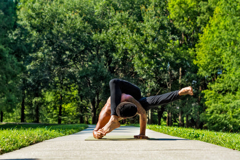 JadeYoga Harmony Mat (3/16" thick) Olive Green 68"
