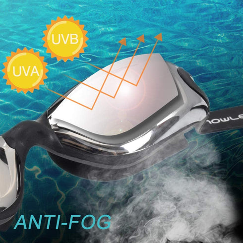 Swim Goggle, Professional Anti Fog UV Protection No Leaking Lens, Comfortable Wearing Waterproof Swimming Goggle, Suitable for Adults, Men, Women
