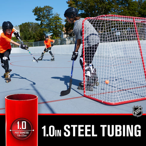 Franklin Sports Street Hockey Goal - Steel Outdoor Hockey Net - 54"