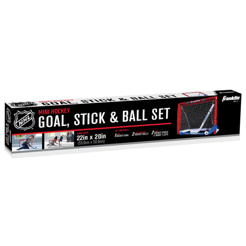 Franklin Sports NHL Kids Mini Hockey Set - Includes 1 Knee Hockey Goal - 2 Mini Hockey Sticks + 2 Foam Balls