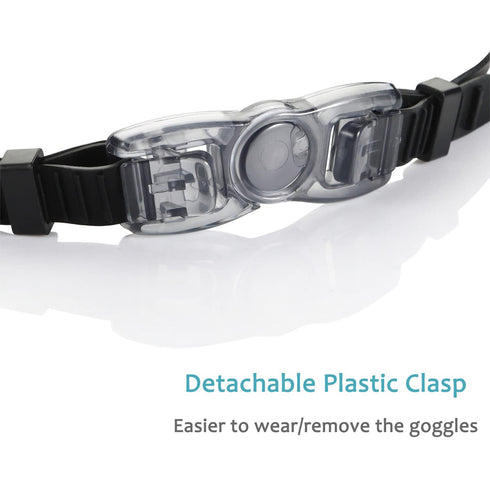 Semfri Swim Goggles Black Swimming Goggles No Leaking Full Protection Adult Men Women Youth
