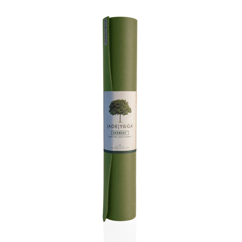 JadeYoga Harmony Mat (3/16" thick) Olive Green 68"