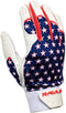 Rawlings X Guardian Baseball 5150 Adult Batting Gloves American Flag Stars & Stripes, Small