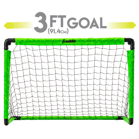 Franklin Sports Kids Mini Soccer Goal Set - Includes Goal, Ball + Pump