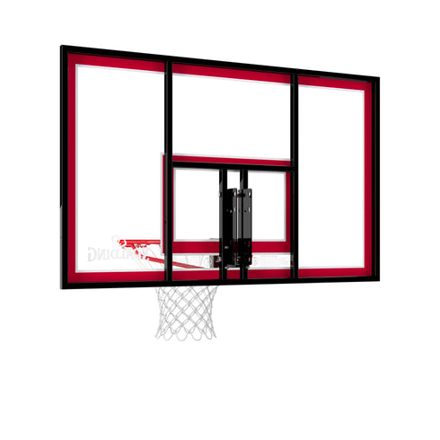 Spalding 44 In. Shatter-proof Polycarbonate Basketball Backboard and Rim Combo