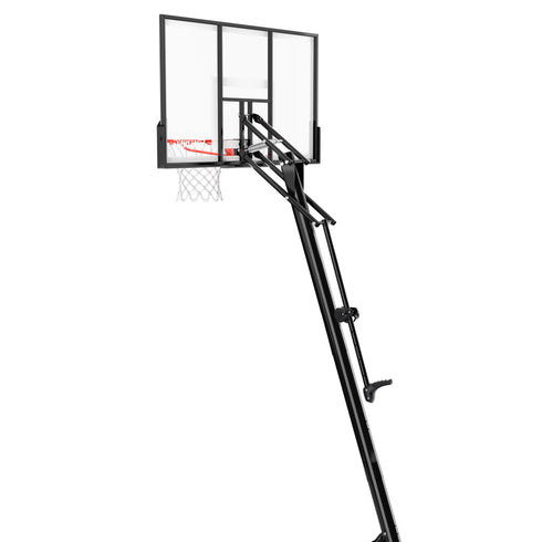 Spalding 54 In. Shatter-proof Polycarbonate Exacta height® Portable Basketball Hoop System