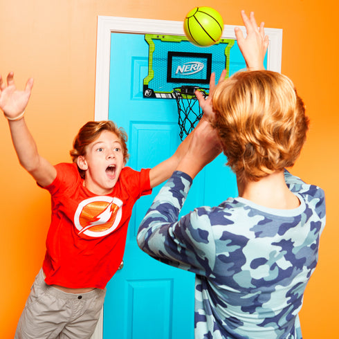 Nerf Basketball Pro Over the Door Hoop with Ball - 18 In. x 12 In.