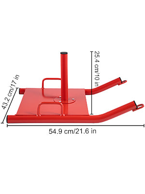 VEVOR Fitness Sled, Weight Sled Push Pull Heavy High Training Sled Drag Fitness HD Power Speed Training Sled for Athletic Exercise and Fitness Strength Training (Red)