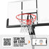 Spalding 54 In. Shatter-proof Polycarbonate Exacta height® Portable Basketball Hoop System
